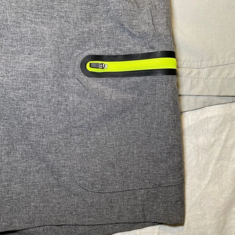 Loco Skail Performance Fishing Hybrid Shorts‎ Mens 42 Gray Tan 2 Pair Bundle